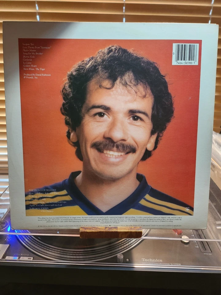 Devadip Carlos Santana, The Swing Of Delight, 1980 1st Columbia Dbl Lp., VG+/VG+ - Image 2 of 4