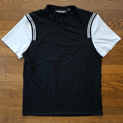 Neil Barrett Teddy Jacket Striped T Shirt Made in Italy Size Large