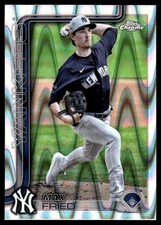 Max Fried 2025 Topps Chrome #39 Yankees Insert ? Parallel ? SEE SCAN! FREE SHIP