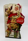 Vintage Original 1948 Coca Cola Santa Claus Cardboard Counter Display Sign