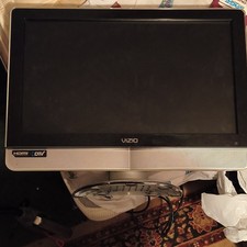 vintage VIZIO HDTV Flat Panel TV HDMI Black Silver WORKS GREAT