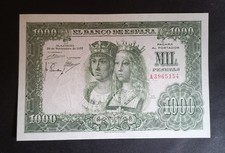 EF+/aUNC 1000 pesetas 1957 SPAIN