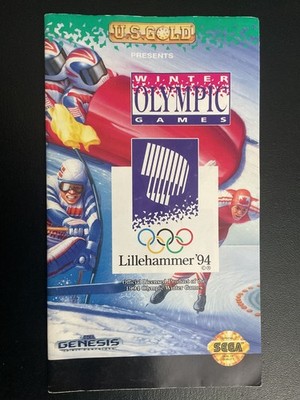 Winter Olympic Games Lillehammer '94 SEGA Genesis Instruction Manual Only
