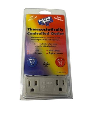 NEW Thermo Cube TC-3 Thermostatically Controlled Outlet On at 35 Degrees