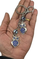 Feng Shui Evil Eye Owl Keychain Protection Charm Nazar Car Wall Hanging 14cm