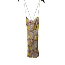Forever 21 Lemon Tropical Floral Midi Dress NWT size L