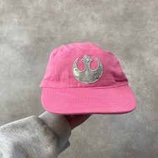 Star Wars Baseball Cap Kids One Size Rebel Alliance Sequin Strapback Hat, Pink