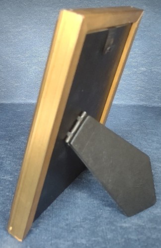 Burnes of Boston ~ klassischer gebürsteter Gold Holz FOTORAHMEN ~ 5" x 7" ~ Staffelei - Bild 5 von 8