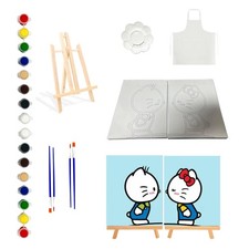 2 Pack Couples Painting Kit for Date Night Sip and Paint Kit for Adults wit...