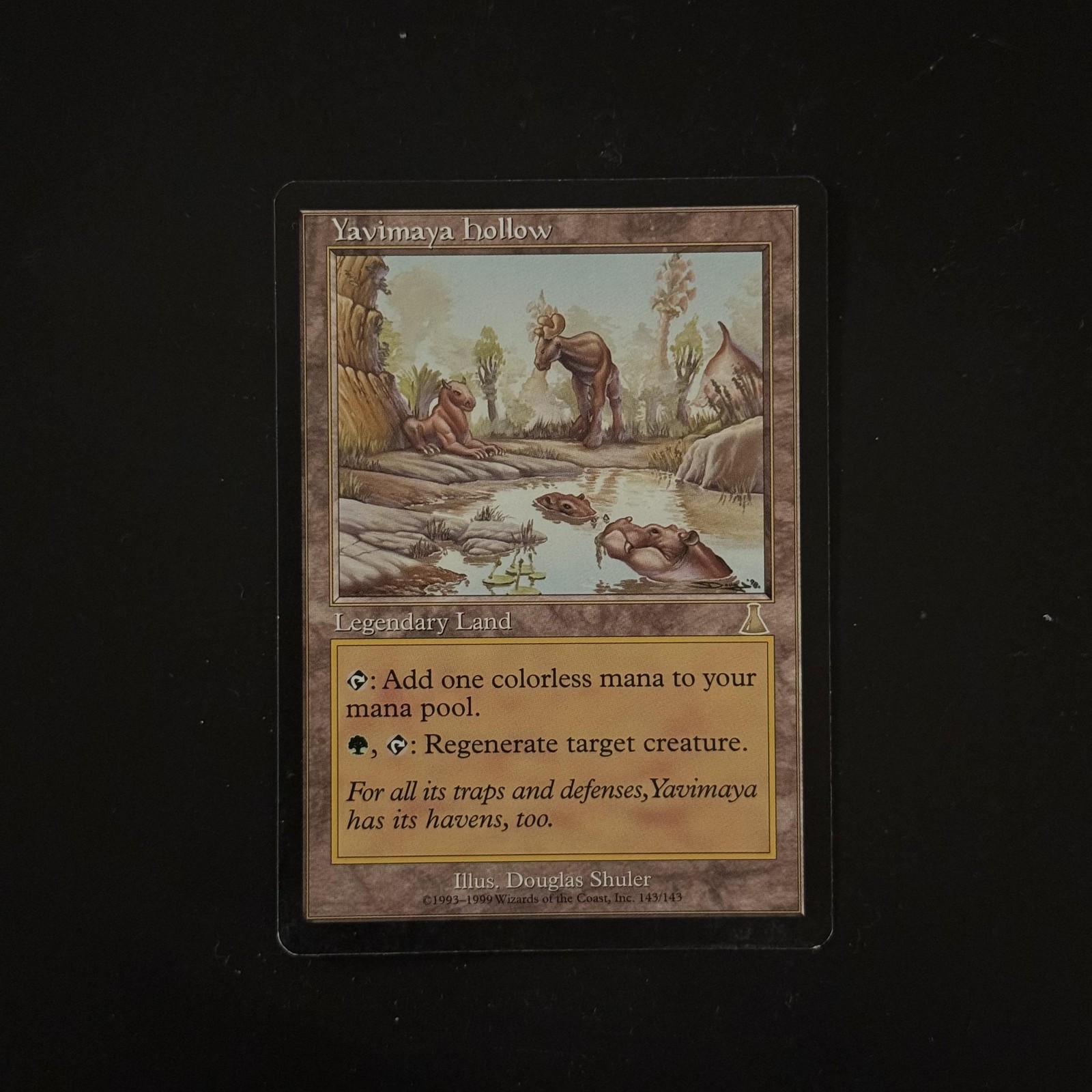 Magic The Gathering Urza's Destiny Yavimaya Hollow #143 Lightly played
