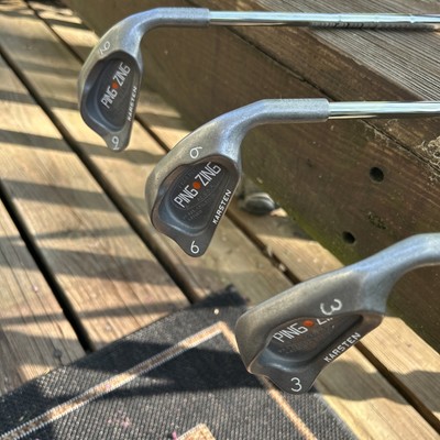 PING ZING Karsten Orange Dot 3 6 9 Iron Golf Club Set RH   KT-M Stiff Tip Shaft