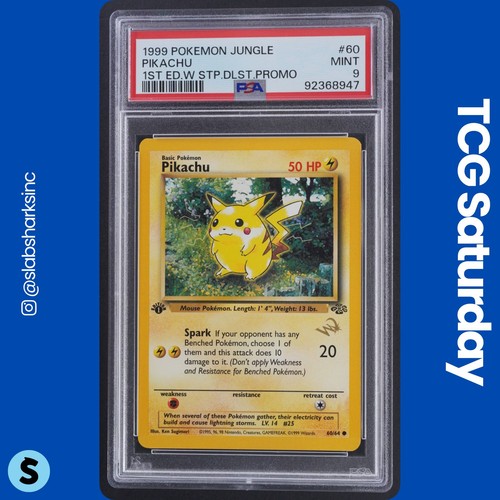 1999 POKEMON JUNGLE 1ST EDITION #60/64 PIKACHU DLST PROMO PSA 9
