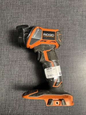 RIDGID Cordless Torch Light Hex Grip Rotating Head 330 Lumens 18 Volt 