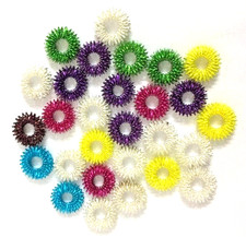 Sujok Acupressure Pain Therapy Finger Massager Multicolor Pack Of 100 Ring Set