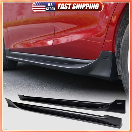 For Mazda 3 Axela Hatchback 14-19 Side Skirt Extension Lip Rocker Panel Spoiler