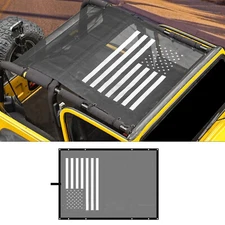 Sunshade Mesh SunShade Top Cover For 1997-2006 Jeep Wrangler TJ Anti-UV