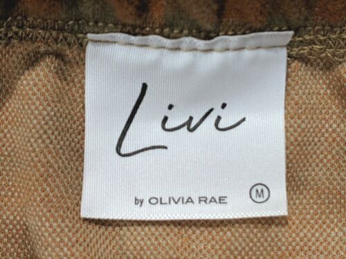LIVI Skirt Girl's size M Orange & Brown Plaid Elastic Waist NWOT - Picture 7 of 11