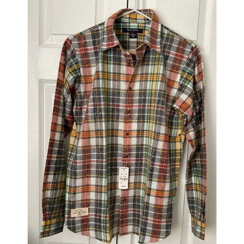 Brooks Brothers Cotton Big Boy Button Up Shirt Size L NWT Southwestern Plaid