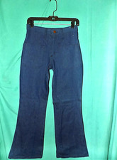 NWOT VINTAGE 60s-70s MAVERICK DENIM WIDE BELLBOTTOM JEANS,MEASURE 29" x 30 1/2"