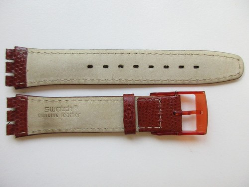 Correa de reloj de cuero Swatch GM110 ""Orly"" 17 mm - Imagen 2 de 2