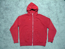 Nike Sportswear vtg 2000's faded red high collar full zip-up hoody men's sz L