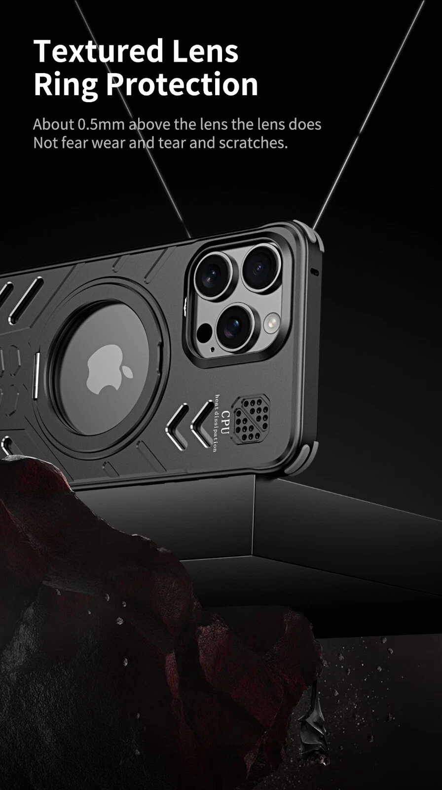 Magnetic Metal Armor Frameless 360 Stand Back Case For iPhone 16 15 Pro Max - Picture 15 of 27