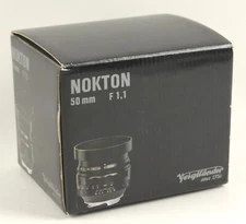 Voigtlander nokon 50mm 1.1  -  BOX ONLY