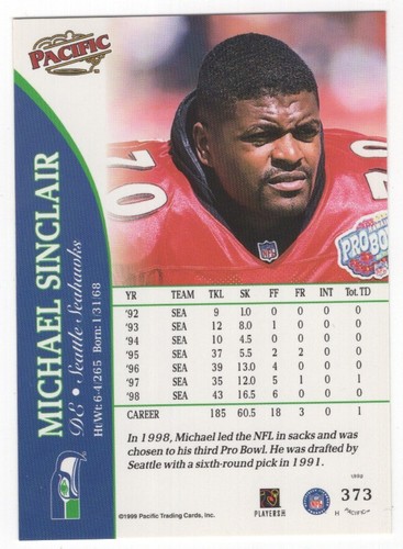 1999 Pacific Football Set Break - Cards #226-450 Pt.2 - 第 249/373 張圖片