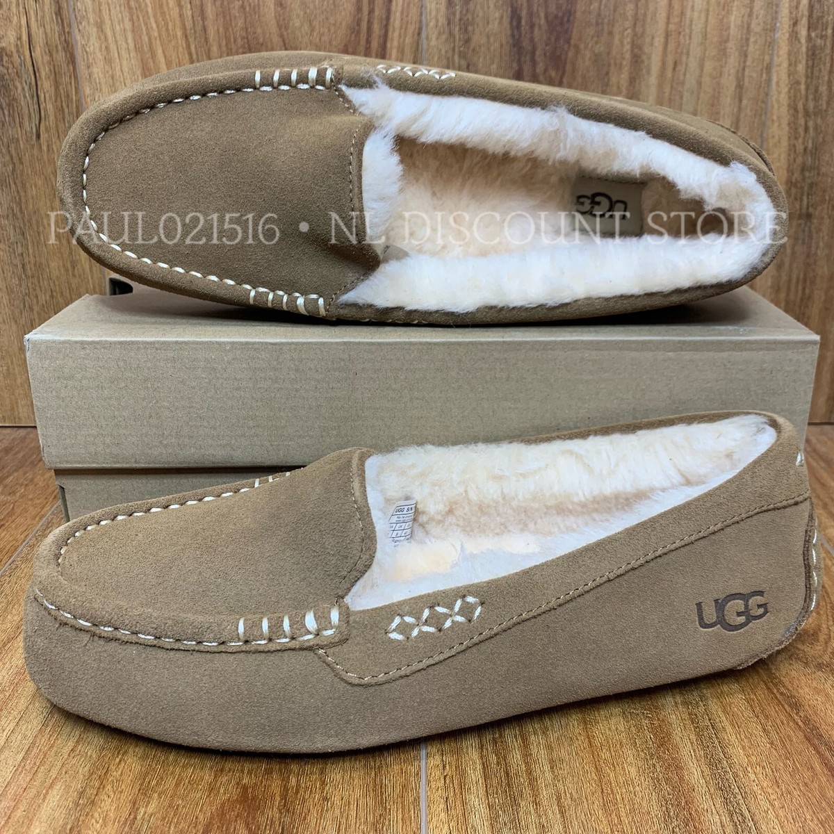 アグ UGG ANSLEY 1106878 （TCLD）　24cm UGG Ansley Women's Indoor/Outdoor Moccasin Slippers 1106878