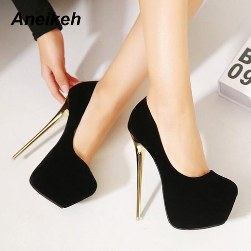 Condiciones De Mujer Tacones Altos de Moda destacan elegantes Zapato De  Fiesta Vestir | eBay