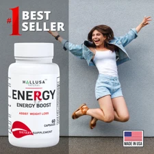 Energy - Energy Boost Vitamin B Complex , Folic Acid, Energy Supplements  60 Cap