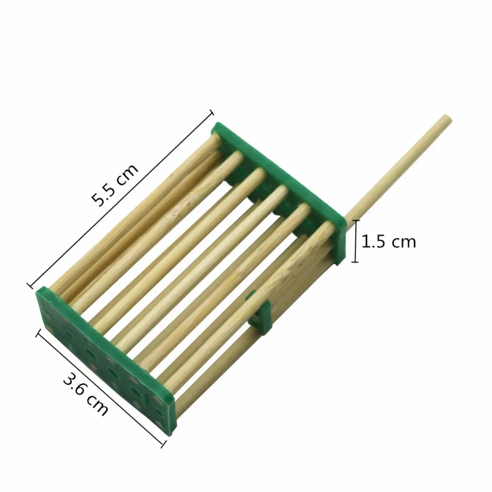 5/10/20Pcs Bamboo BeeQueen Cages Bee Isolation Transporting Box Beekeeping Tools