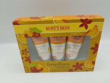 Burt's Bees Hand Cream Trio Gift Set Brand 3X Orange Blossom  Pistachio