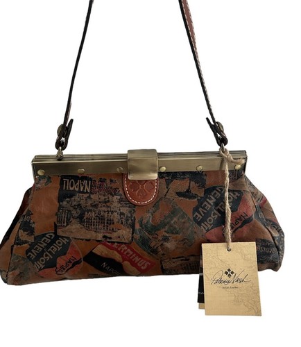 Patricia Nash Old World Traveler Italy Patch Satchel Bag Purse *NEW W/ Tag - Picture 10 of 14