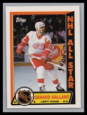 1989-90 Topps Hockey #2b Gerard Gallant All Star Stickers Detroit Red Wings