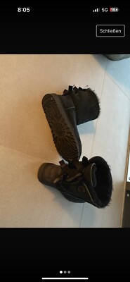 ugg boots 38 schwarz mit schleife 
