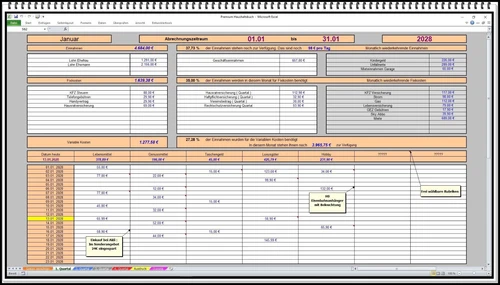 Haushaltsbuch Software Programm Statistik einfache Bedienung Excel app Vorlage