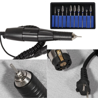 Dental Lab MARATHON Electric Micromotor Polishing Handpiece 35000RPM 35K RPM、Bur