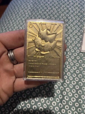 Pokemon 23K Gold Plated TOGEPI Trading Card 1999 Burger King | eBay