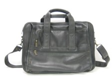 Tech Organizer Laptop Executive Messenger Travel Bag-Expandable-19 Pockets-Vinyl