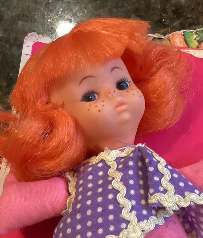 Doll with red 2024 hair and freckles