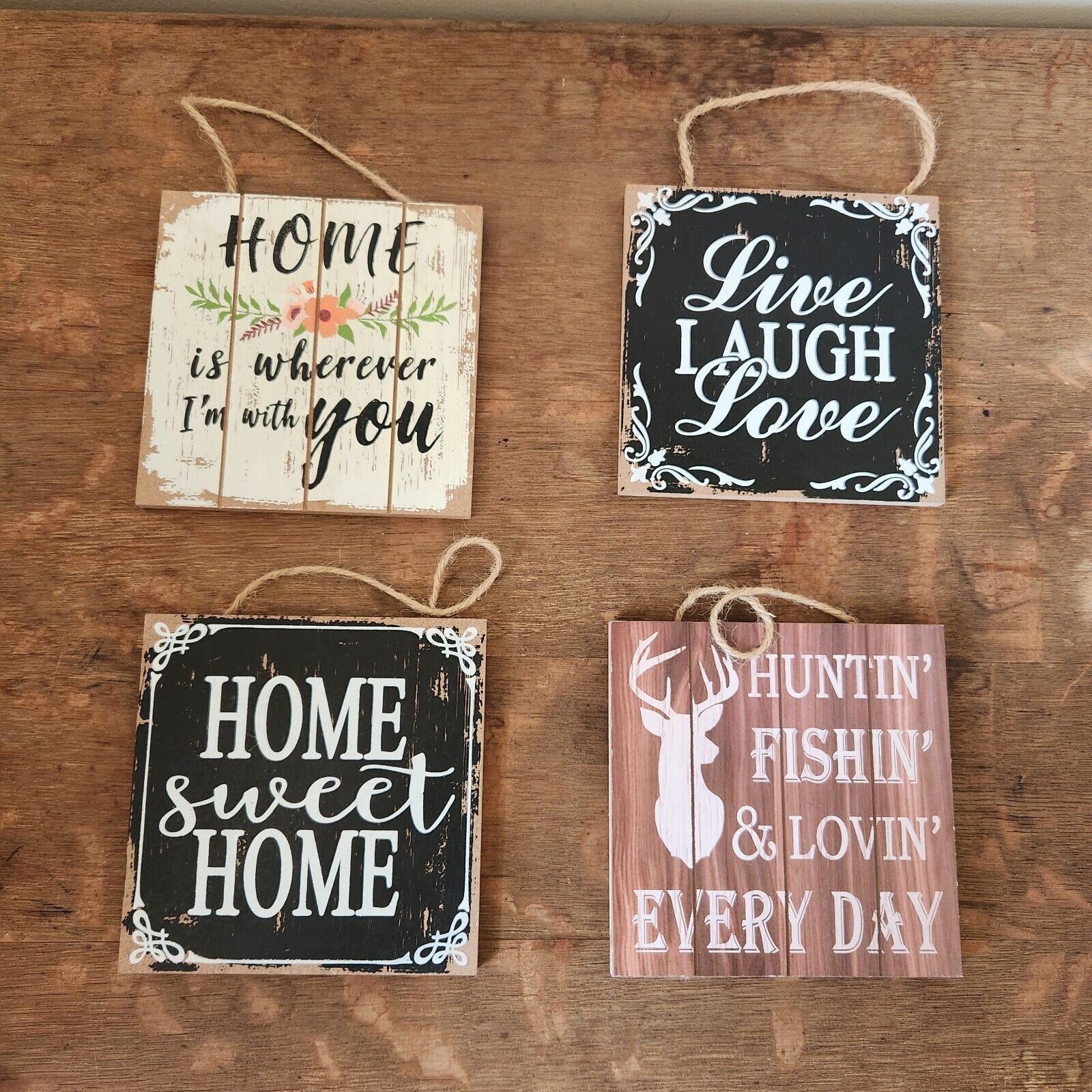 Home Decor Wood Signs for Crafting with Sayings Mom's Rules Wooden Plaque  Wall Art Paintnig for Mother Birthday Gifts 10