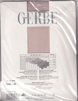 Bas Jarretière Gerbe Résille - Noir, Taille 1 (8½), Stay-ups, Dernière Collection, Neuf Avec étiquette