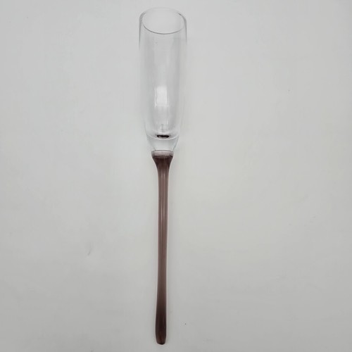 Vintage Champagne Flutes Hand Blown Glass Long Stem x 5 Large 12 inch glasses - Picture 15 of 21