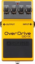 Pédales d'effet BOSS OD-1X Overdrive pour guitare traitement multidimensionnel