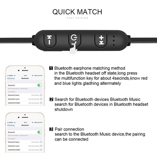 Bluetooth Wireless In-Ear Sports Earphones Headset Headphone For Samsung LG - 第 2/11 張圖片