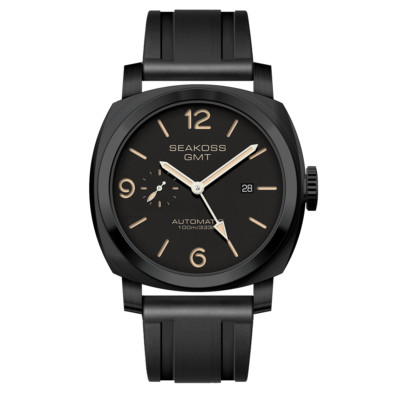 SEAKOSS 10Bar 1963 GMT Diving Super Luminous Calendar Automatic Mechanical Watch