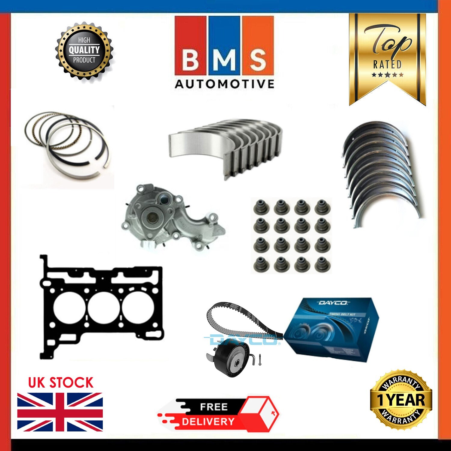 FORD 1.0 ECOBOOST HEAD GASKET AND ENGINE REBUILD PARTS eBay