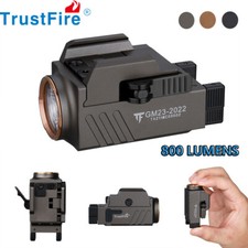 Rechargeable Pistol Gun Tactical LED Flashlight Rail Mounted For Glock SIG SAUER