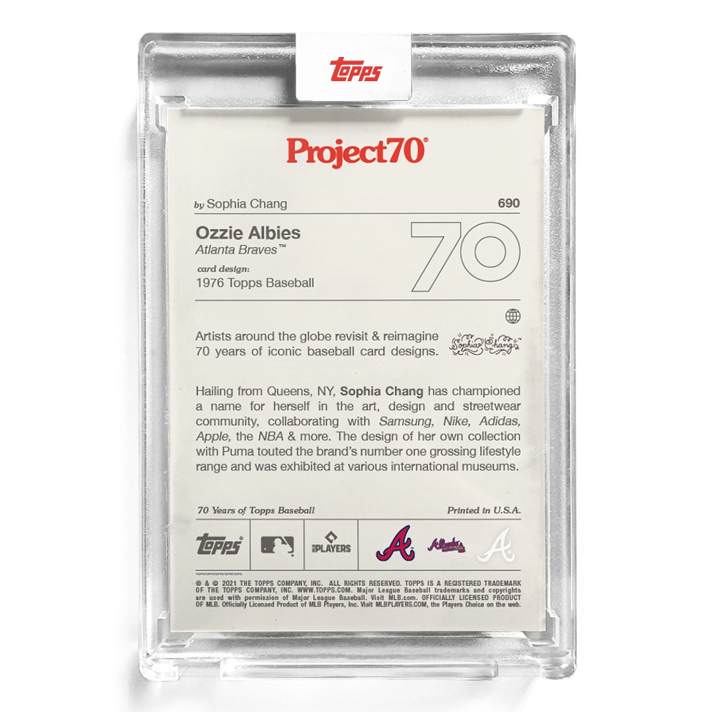 Topps Project70 Card 690 - Ozzie Albies by Sophia Chang - PR: 1007
